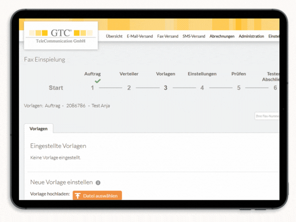 So einfach versendet man Serienfaxe mit GTC