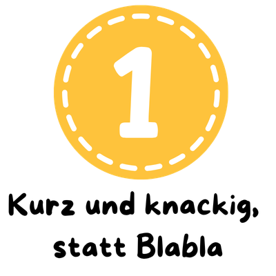 1. Betreff - kurz und knackig 1. Betreff - kurz und knackig