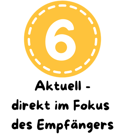 6. Betreff: Besser mit Saisonbezug 6. Betreff: Aktuelle Themen verkaufen besser