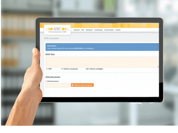 Einfacher Versand - Web-SMS